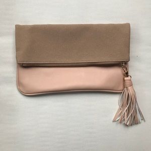 Who what wear blush clutch